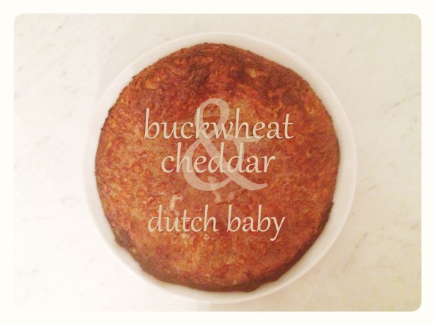 Buckwheat and Cheddar Dutch Baby