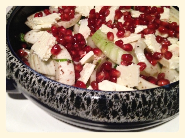 Ottolenghi Fennel Salad with Feta and Pomegranate