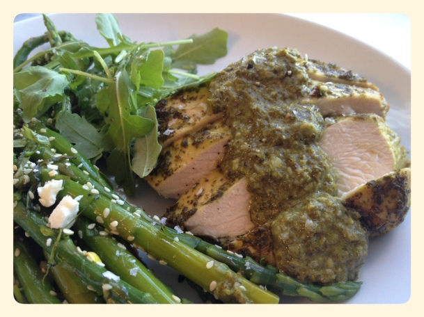 Ottolenghi Marinated Turkey Breast with Asparagus